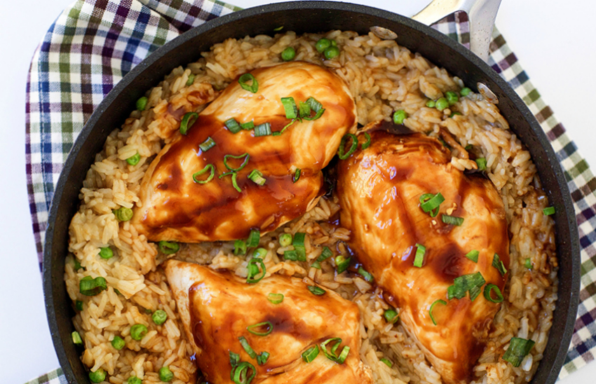 One Pot Meal: Teriyaki Chicken and Rice for Dinner - Make and Takes