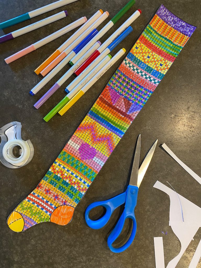 The World's Longest Sock Book & Coloring Page Printable Make and Takes