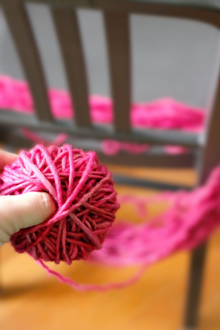 How to: Hand Wind a Hank of Yarn - Make and Takes