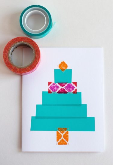Crafting Cards with Washi Tape Trees - Make and Takes