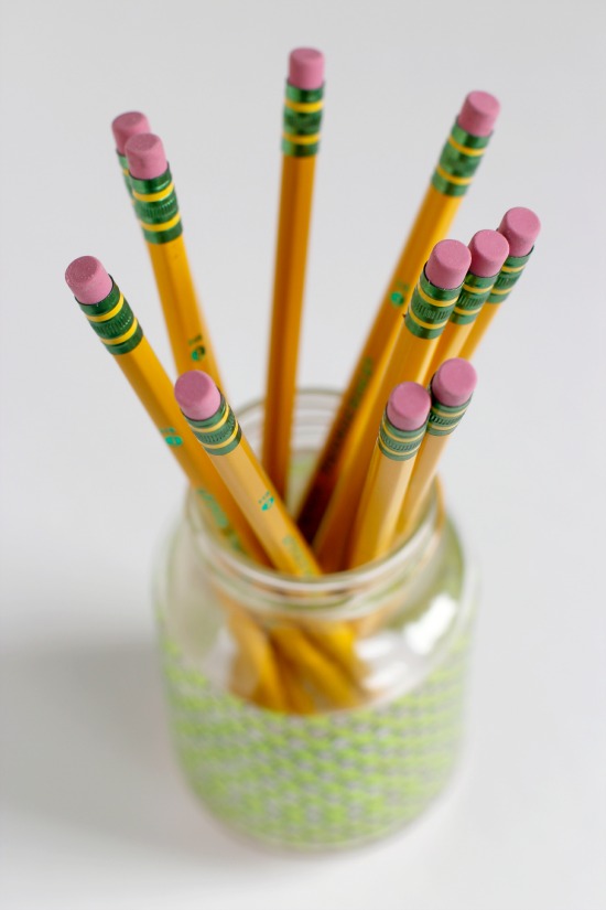 Washi Tape Pencil Holders - Make and Takes