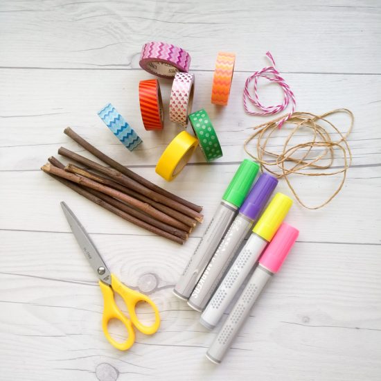 Make a Washi Tape Twig Star - Make and Takes