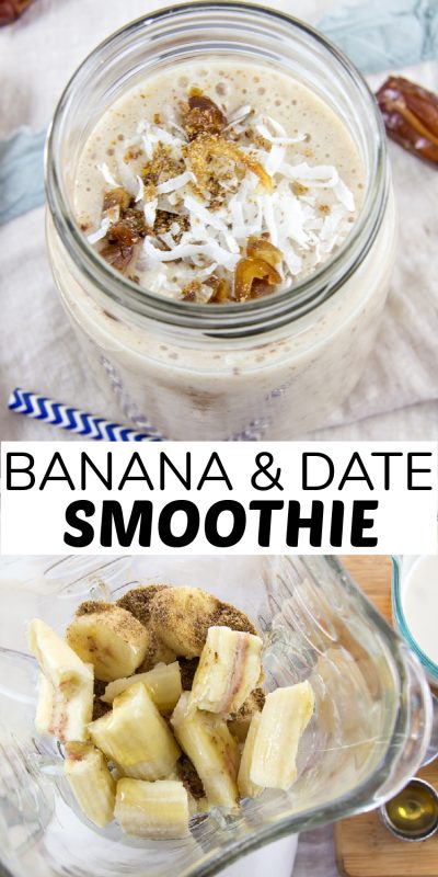 Make This Banana And Date Smoothie - Make And Takes