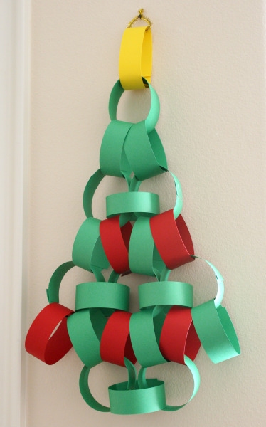 Christmas Tree Paper Chain Advent Calendar Make And Takes