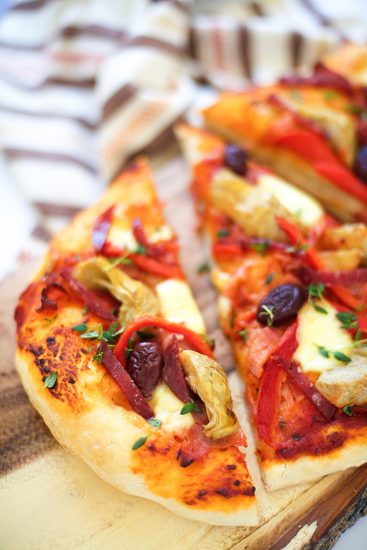 Antipasto Flatbread Pizza - Make and Takes