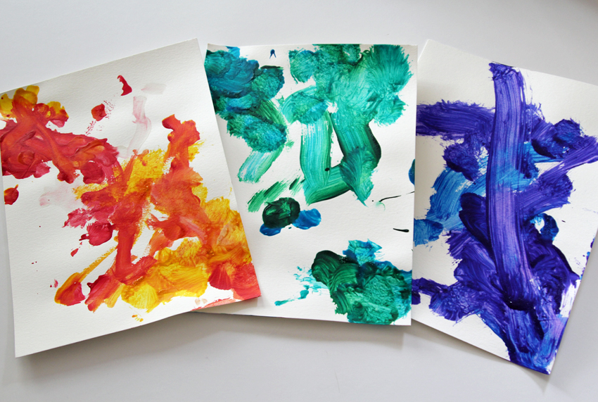 Colorful Modern Art Calendar (made with your kiddo's art!) - Make and Takes