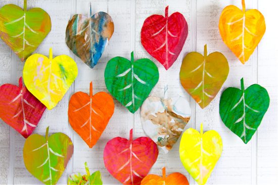 Easy DIY Fall Wall Decor Using Kids Art - Make and Takes