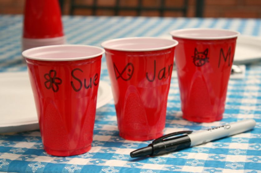 Cups with Kids names