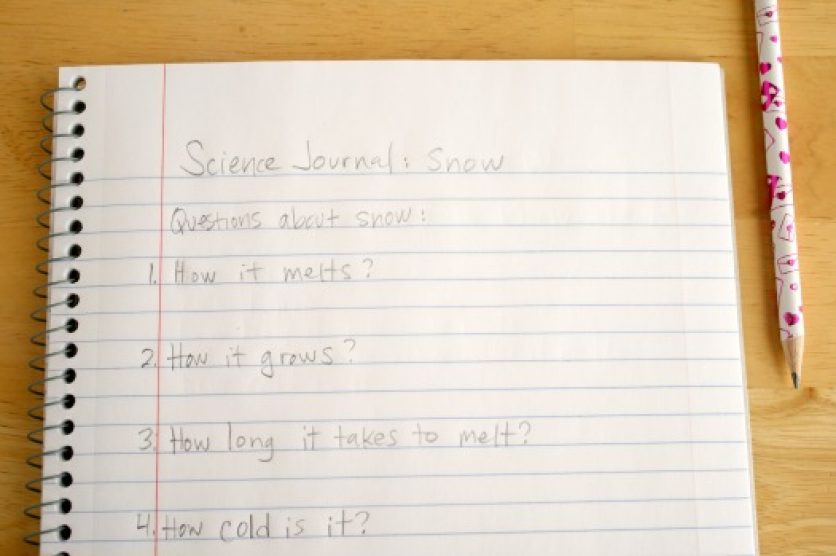 Creating a Science Journal about Snow