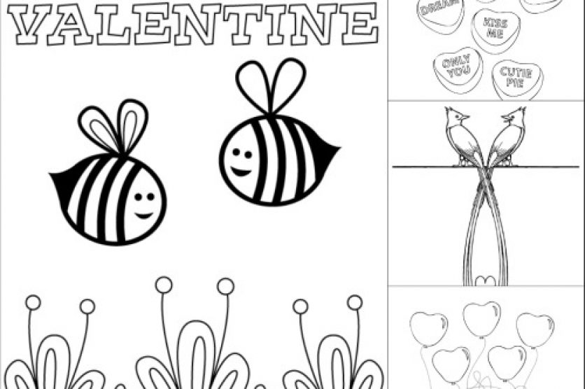 Valentine's Day Coloring Page Printables