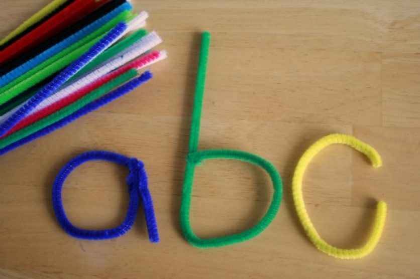 Pipe Cleaner Letters