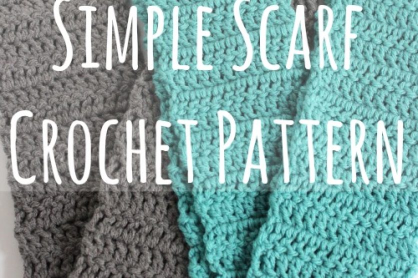 Simple Scarf Crochet Pattern makeandtakes.com