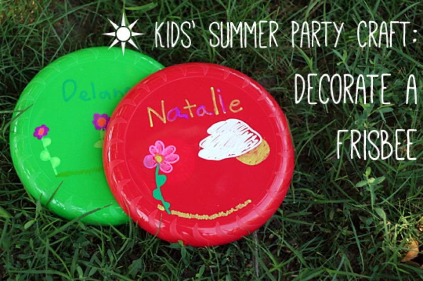 Kids' Party Craft: Decorating Frisbees
