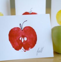 Apple Stamping Cards for Teacher
