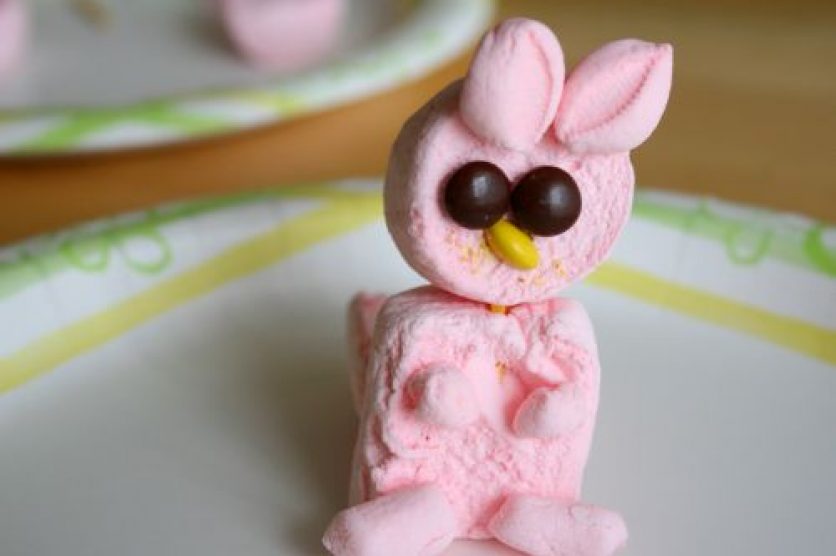 Homemade Marshmallow Bunny
