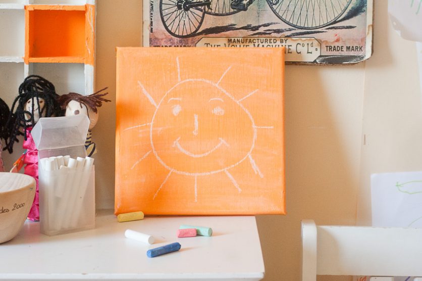 Make a Chalkboard Canvas for Back To School by Francine Clouden for Make and Takes-13