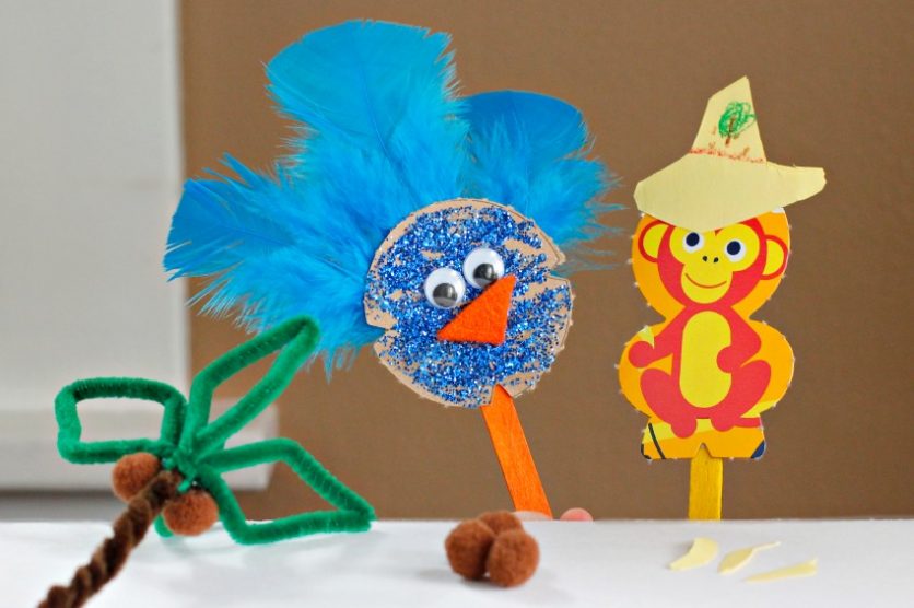 Cute Cereal Box Puppets for Kids