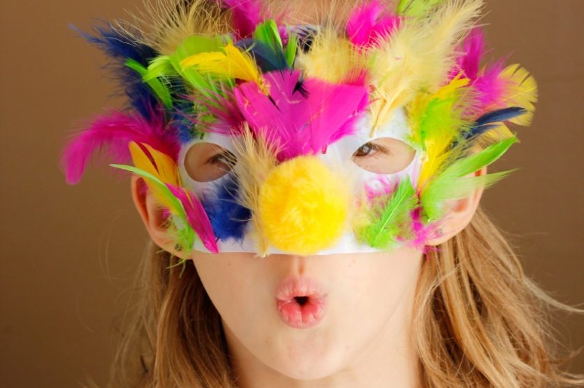 Make Halloween Party Masks with Kids