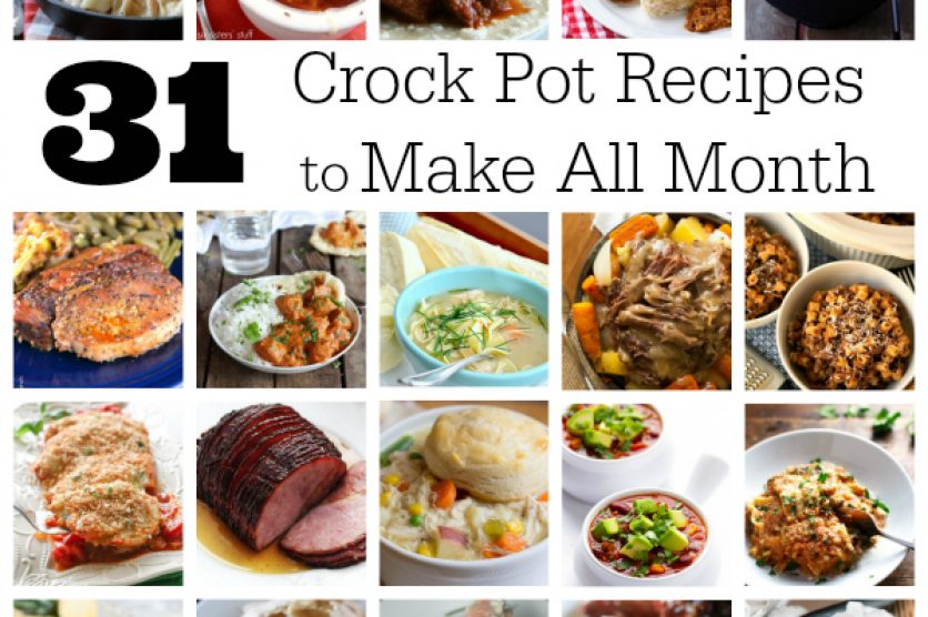 31 Crock Pot Dinner Recipes to Make All Month