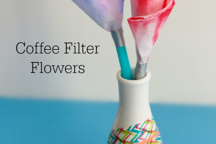 Coffee Filter Flower Bouquet Craft