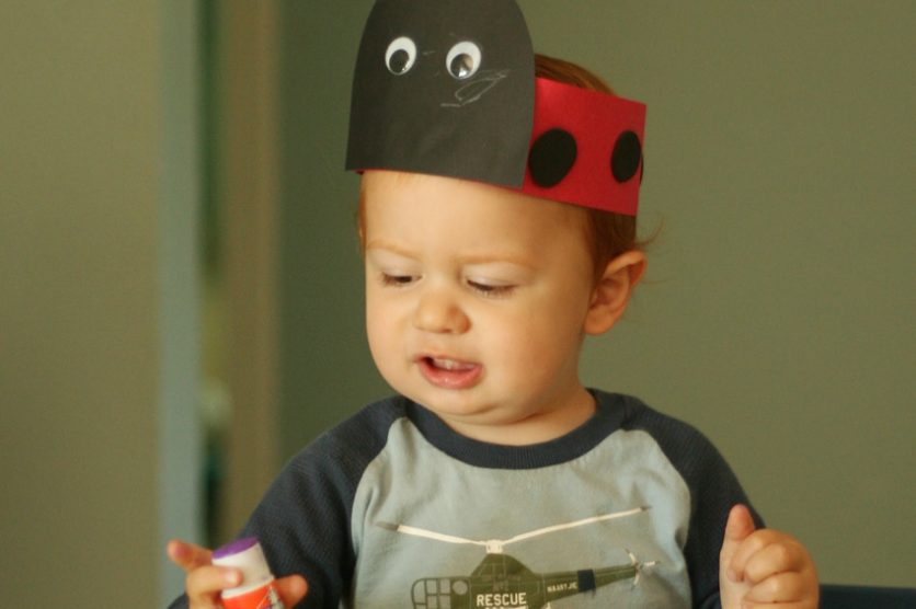 Ladybug Hat Craft for Toddlers & Preschoolers