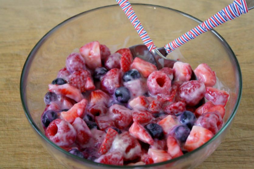 Red-white-and-blue-fruit-salad recipe