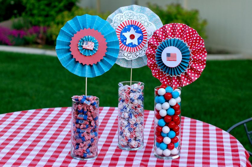 Paper Lollies Craft for 4th of July