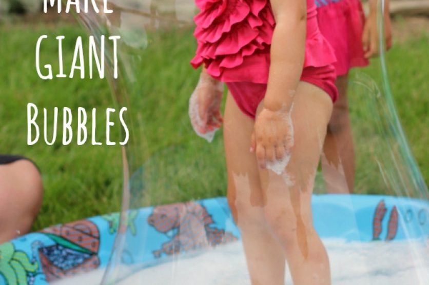 How to Make Giant Bubbles in a Kiddie Pool