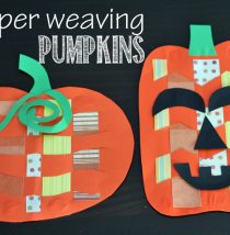 Paper weaving pumpkins