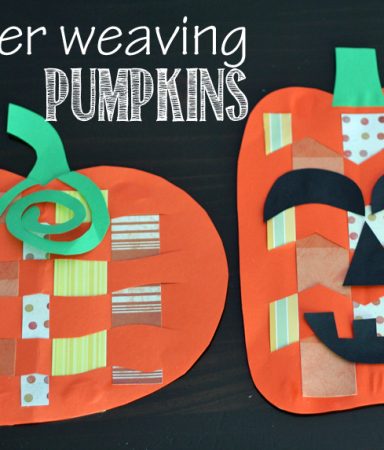 Paper weaving pumpkins