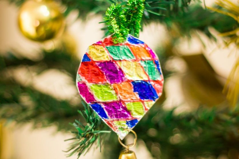Foil Christmas ornaments-5