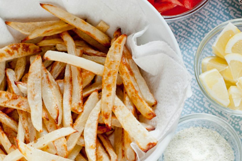 Baked Fries Recipe with Rosemary-Lemon Salt