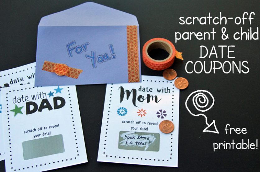Scratch-off date coupons for your kids!