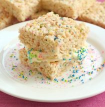 Ice Cream Rice Crispy Treat Sandwiches