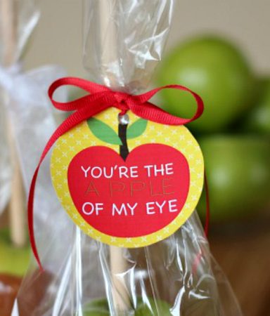 Back to School Apple Printable Tag