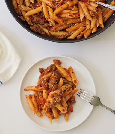 One Pan Pasta with Sausage