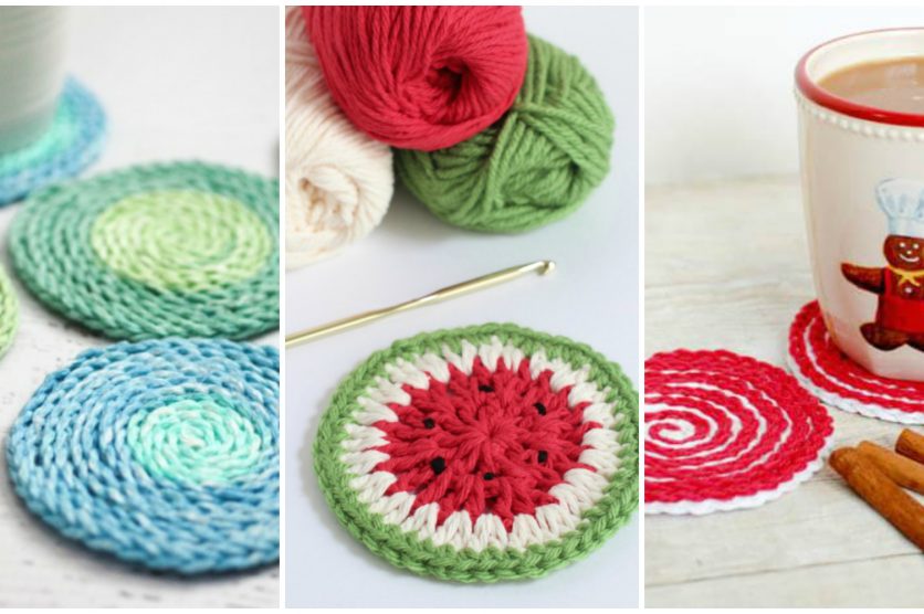 9 DIY Crochet Coasters Ideas