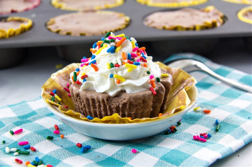 gluten free chocolate ice cream cake cupcakes