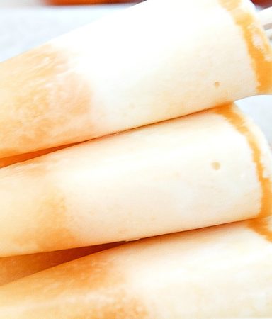 creamy mandarin orange popsicles