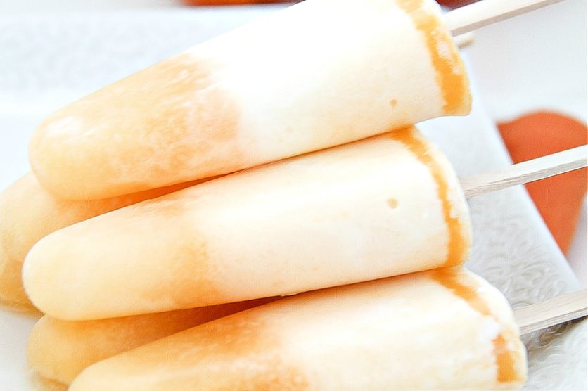 creamy mandarin orange popsicles