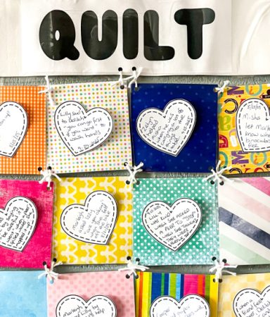 how to make a paper kindness quilt