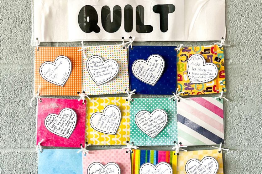 how to make a paper kindness quilt