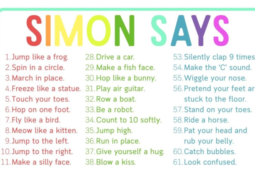 Simon says for kids