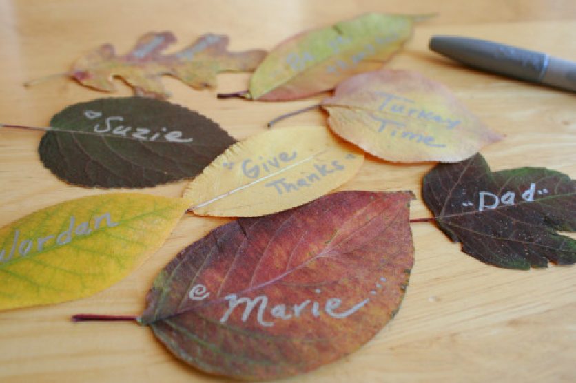 Autumn Leaf Writing