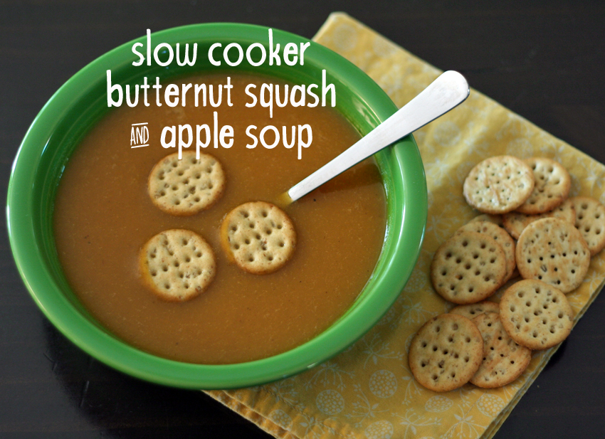 Slow Cooker Butternut Squash And Apple Soup (kid-friendly!) - Make And 