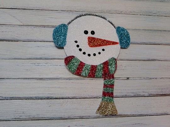 Glitter CD Snowman - Make and Takes