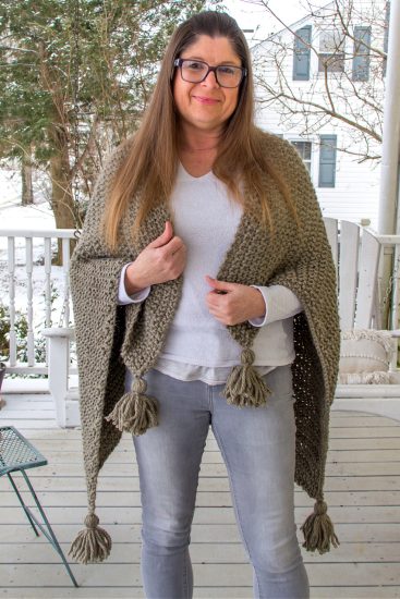 An Easy Knit Shawl - Make And Takes