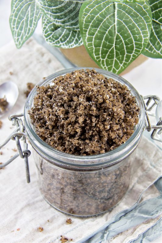 DIY Exfoliating Coffee Salt Scrub - Make and Takes