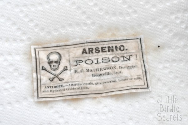 Blot with a paper towel Blot with a paper towel