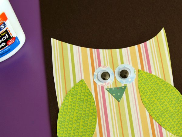 Colorful Owl Paper Collage - Make and Takes